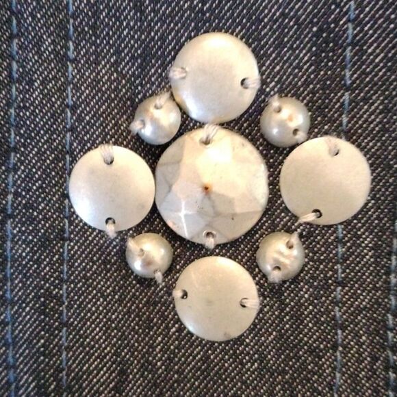 Ruby Red Embellished Denim Jacket - Picture 10 of 10